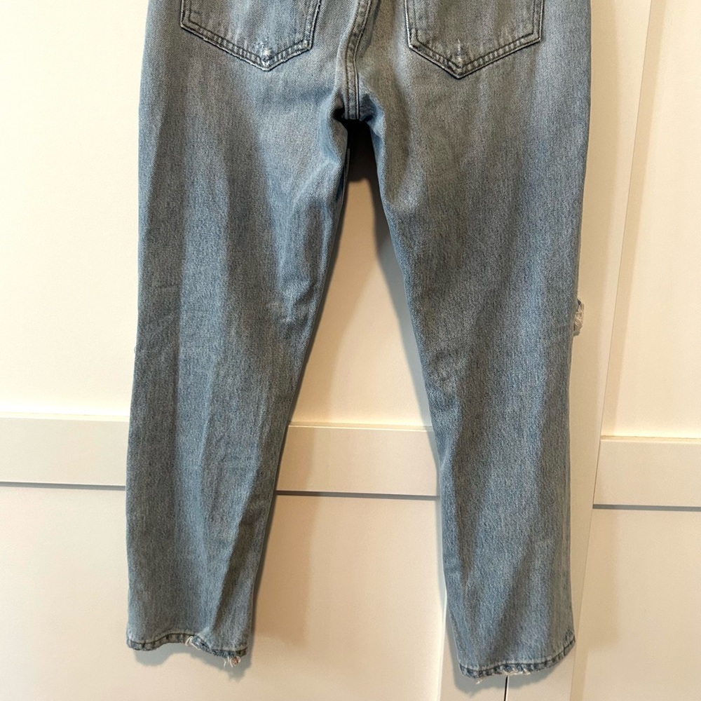 Agolde Women's Riley Clear Skies High-Rise Straight Crop Jeans in Size 27 - Picture 10 of 12